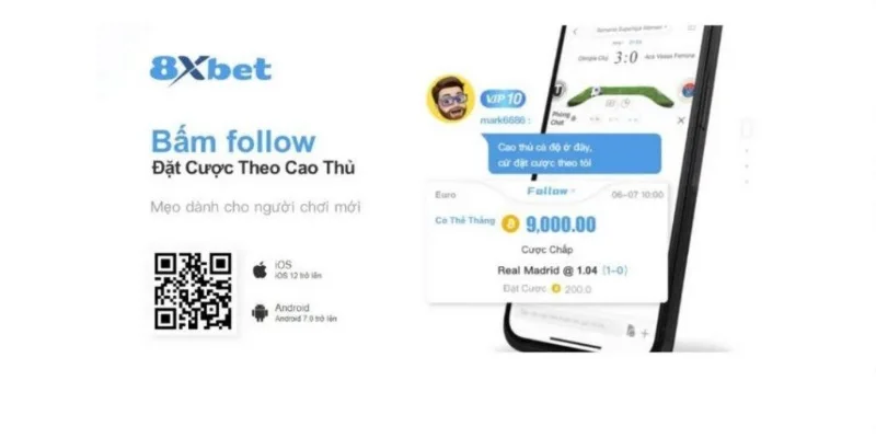 Cách nạp tiền 8XBET qua quét mã QR