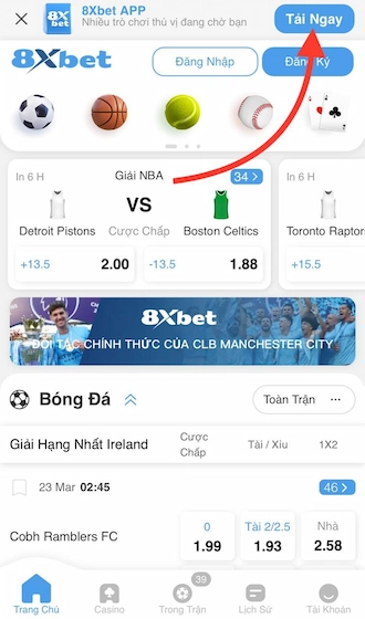 Tải 8XBET Trên IOS